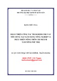 Luận văn Thạc sĩ Tài chính ngân hàng: Hoàn thiện công tác thẩm định cho vay tiêu dùng tại Ngân hàng Nông nghiệp và Phát triển Nông thôn chi nhánh Tam Nông - Phú Thọ