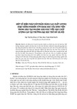 Một số biện pháp góp phần nâng cao chất lượng hoạt động nghiên cứu khoa học của sinh viên trong đào tạo ngành giáo dục tiểu học chất lượng cao tại trường Đại học Thủ đô Hà Nội