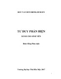 Tư duy phản biện - Đinh Hồng Phúc