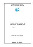 Tài liệu hướng dẫn học tập Logic học đại cương - Trường ĐH Thủ Dầu Một