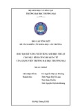 Báo cáo đề tài nghiên cứu khoa học cấp trường: Đào tạo kỹ năng viết tiếng Anh học thuật cho mục đích công bố quốc tế của giảng viên trường Đại học Thương Mại