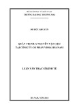 Luận văn Thạc sĩ Kinh tế: Quản trị mua nguyên vật liệu tại Công ty cổ phần Vissai Hà Nam