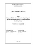 Khóa luận tốt nghiệp Luật kinh tế: Pháp luật về kiểm soát ô nhiễm môi trường không khí - Thực tiễn thực hiện tại Công ty TNHH một thành viên Diesel Sông Công