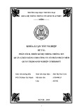 Khóa luận tốt nghiệp: Phân tích, thiết kế hệ thống thông tin quản lí bán hàng cho Công ty Cổ phần Phần mềm quản trị doanh nghiệp Cybersoft