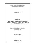 Luận văn Thạc sĩ Quản lý giáo dục: Quản lý hoạt động rèn luyện thể lực của học viên Trường Cao đẳng Kỹ thuật Hải quân – Bộ tư lệnh Hải quân