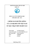 Khoá luận tốt nghiệp: Chính sách hướng Đông của Ấn Độ đối với Việt Nam từ đầu thập niên 90 đến nay