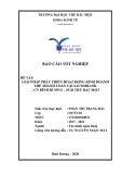 Báo cáo tốt nghiệp: Giải pháp phát triển hoạt động kinh doanh thẻ thanh toán tại Sacombank – CN Bình Dương – PGD Thủ Dầu Một