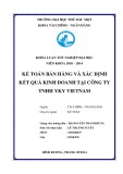 Khoá luận tốt nghiệp: Kế toán bán hàng và xác định kết quả kinh doanh tại Công ty TNHH Yky VietNam