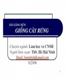 Bài giảng Giống cây rừng