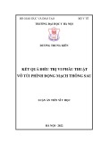 Luận án Tiến sĩ Y học: Kết quả điều trị vi phẫu thuật vỡ túi phình động mạch thông sau