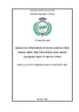 Khóa luận tốt nghiệp: Khảo sát đặc điểm vi sinh và sử dụng kháng sinh điều trị viêm phổi tại Bệnh viện 74