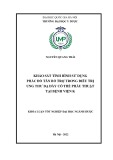 Khóa luận tốt nghiệp: Khảo sát tình hình sử dụng phác đồ tân bổ trợ trong điều trị UTDD có thể phẫu thuật tại Bệnh viện K