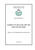 Khóa luận tốt nghiệp: Nghiên cứu bào chế viên nén simvastatin 20 mg