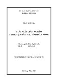 Tóm tắt luận văn Thạc sĩ Kinh tế: Giải pháp giảm nghèo tại huyện Đăk Mill, tỉnh Đăk Nông