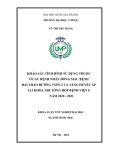 Khóa luận tốt nghiệp: Khảo sát tình hình sử dụng thuốc ở các bệnh nhân đồng mắc bệnh đái tháo đường type 2 và tăng huyết áp tại khoa Nội tổng hợp Bệnh viện E năm 2020 – 2021