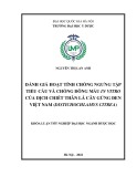 Khóa luận tốt nghiệp: Đánh giá hoạt tính chống ngưng tập tiểu cầu và chống đông máu in vitro của dịch chiết thân lá cây Gừng đen Việt Nam (Distichochlamys citrea)