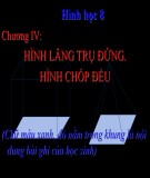 Bài giảng Hình học lớp 8 chương 4: Hình lăng trụ đứng. Hình chóp đều