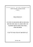 Luận văn Thạc sĩ Quản trị nhân lực: Các yếu tố ảnh hưởng đến sự hài lòng đối với công việc của nhân viên y tế tại Bệnh viện Đa khoa Thái Thụy, tỉnh Thái Bình