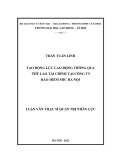 Luận văn Thạc sĩ Quản trị nhân lực: Tạo động lực lao động thông qua thù lao tài chính tại Công ty Bảo hiểm MIC Hà Nội