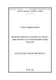 Luận văn Thạc sĩ Quản trị nhân lực: Bồi dưỡng nhân lực làm công tác thi đua khen thưởng của ngành Bảo hiểm xã hội Việt Nam