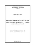 Luận văn Thạc sĩ Kinh tế: Phát triển chiến lược xúc tiến thương mại của Công ty Cổ phần Đầu tư và Công nghệ Ngôi sao Châu Á