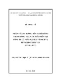 Luận văn Thạc sĩ Quản trị kinh doanh: Nhân tố ảnh hưởng đến sự hài lòng trong công việc của nhân viên tại Công ty Cổ phần Vận tải và Dịch vụ Petrolimex Hà Tây (PTS Hà Tây)