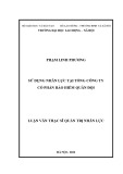 Luận văn Thạc sĩ Quản trị nhân lực: Sử dụng nhân lực tại Tổng Công ty Cổ phần Bảo hiểm Quân đội