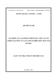 Luận văn Thạc sĩ Quản trị nhân lực: Tạo động lực lao động thông qua thù lao tài chính tại Công ty Luật Trách nhiệm hữu hạn Nam Dương