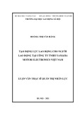 Luận văn Thạc sĩ Quản trị nhân lực: Tạo động lực lao động cho người lao động tại Công ty TNHH Yamaha Motor Electronics Việt Nam