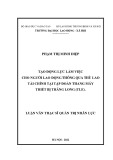 Luận văn Thạc sĩ Quản trị nhân lực: Tạo động lực làm việc cho người lao động thông qua thù lao tài chính tại Tập đoàn Thang máy Thiết bị Thăng Long (TLE)