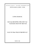 Luận văn Thạc sĩ Quản trị nhân lực: Đào tạo, bồi dưỡng công chức tại Ngân hàng Nhà nước Việt Nam