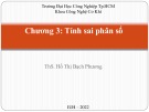 Bài giảng chương 3: Tính sai phân số  - ThS. Hồ Thị Bạch Phương