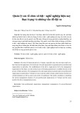 Quản lý các tổ chức xã hội - nghề nghiệp hiện nay thực trạng và những vấn đề đặt ra