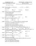 Đề thi học kì 1 môn Toán lớp 10 năm 2021-2022 có đáp án - Trường THPT Triệu Quang Phục, Hưng Yên