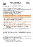 Đề thi học kì 1 môn Hóa học lớp 11 năm 2021-2022 có đáp án - Trường THPT Gia Định, TP.HCM (Khối Tích hợp)