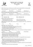 Đề thi học kì 1 môn Vật lí lớp 12 năm 2021-2022 có đáp án - Trường THPT Gia Định, TP.HCM (Ban Xã hội)