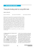 Thang đo khoảng cách kỳ vọng kiểm toán