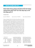 Hoàn thiện khung pháp lý để phát triển thị trường chứng khoán phái sinh Việt Nam đáp ứng xu thế hội nhập quốc tế