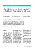 Gian lận trong các doanh nghiệp FDI ở Việt Nam: Thực trạng và giải pháp