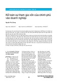 Kế toán sự tham gia vốn của chính phủ vào doanh nghiệp