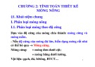 Bài giảng Nền và móng: Chương 2 - Tính toán thiết kế móng nông