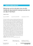 Nâng cao vai trò của bên mua nợ xấu hướng tới xây dựng thị trường mua bán nợ sơ cấp ở Việt Nam