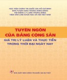 Kỷ yếu Hội thảo quốc tế: Tuyên ngôn của Ðảng Cộng sản - Giá trị lý luận và thực tiễn trong thời đại ngày nay (Phần 2)