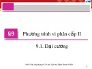 Bài giảng Giải tích 3 - Bài 9: Phương trình vi phân cấp II