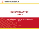 Bài tập Phát triển ứng dụng đa nền tảng: Kế hoạch làm việc tuần 8