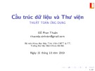 Bài giảng Thuật toán ứng dụng: Chương 2 - Đỗ Phan Thuận