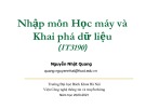 Bài giảng Nhập môn Học máy và Khai phá dữ liệu: Chương 6 - Nguyễn Nhật Quang