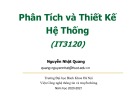 Bài giảng Phân tích và thiết kế hệ thống: Chương 9 - Nguyễn Nhật Quang