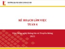 Bài tập Phát triển ứng dụng đa nền tảng: Kế hoạch làm việc tuần 4