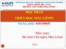 Bài giảng Triết học Mác - Lênin - Chương 1: Khái luận về Triết học và triết học Mác-Lênin (2022)